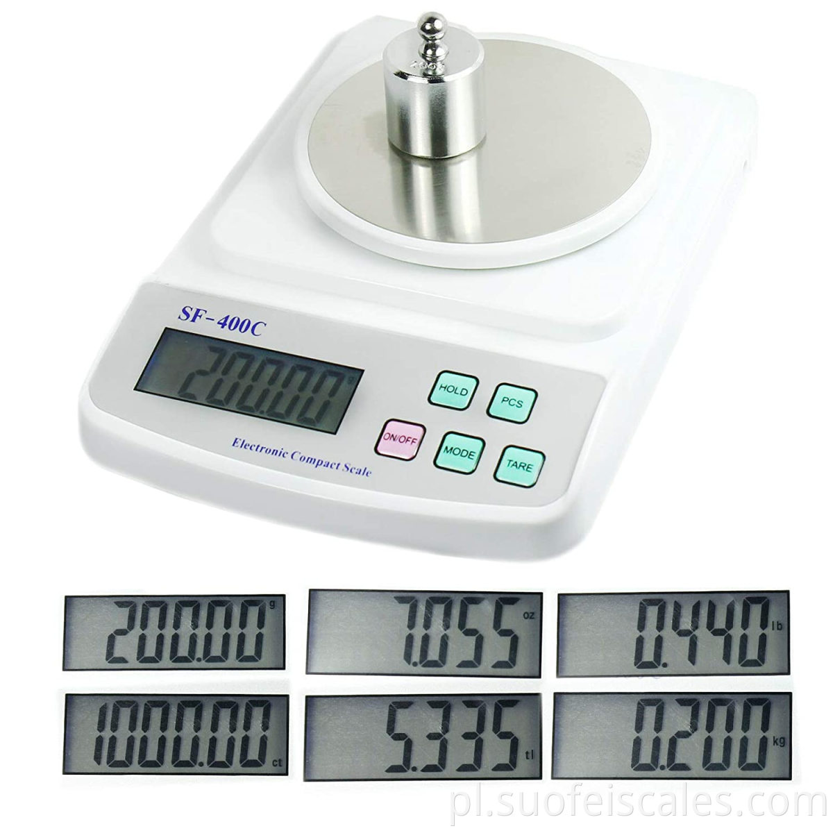 SF-400C Digital Food Scaging Scaging Waging Kitchen Platform Scale